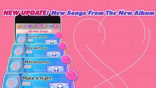 Piano Tiles BTS 2019 - ARMY Love BTS screenshot 2