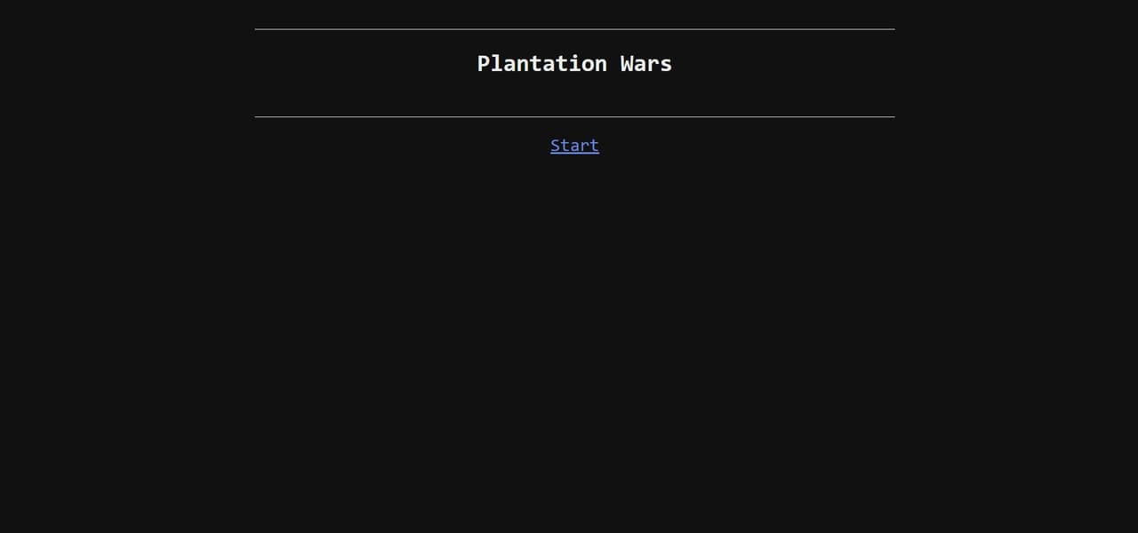 Plantations Wars