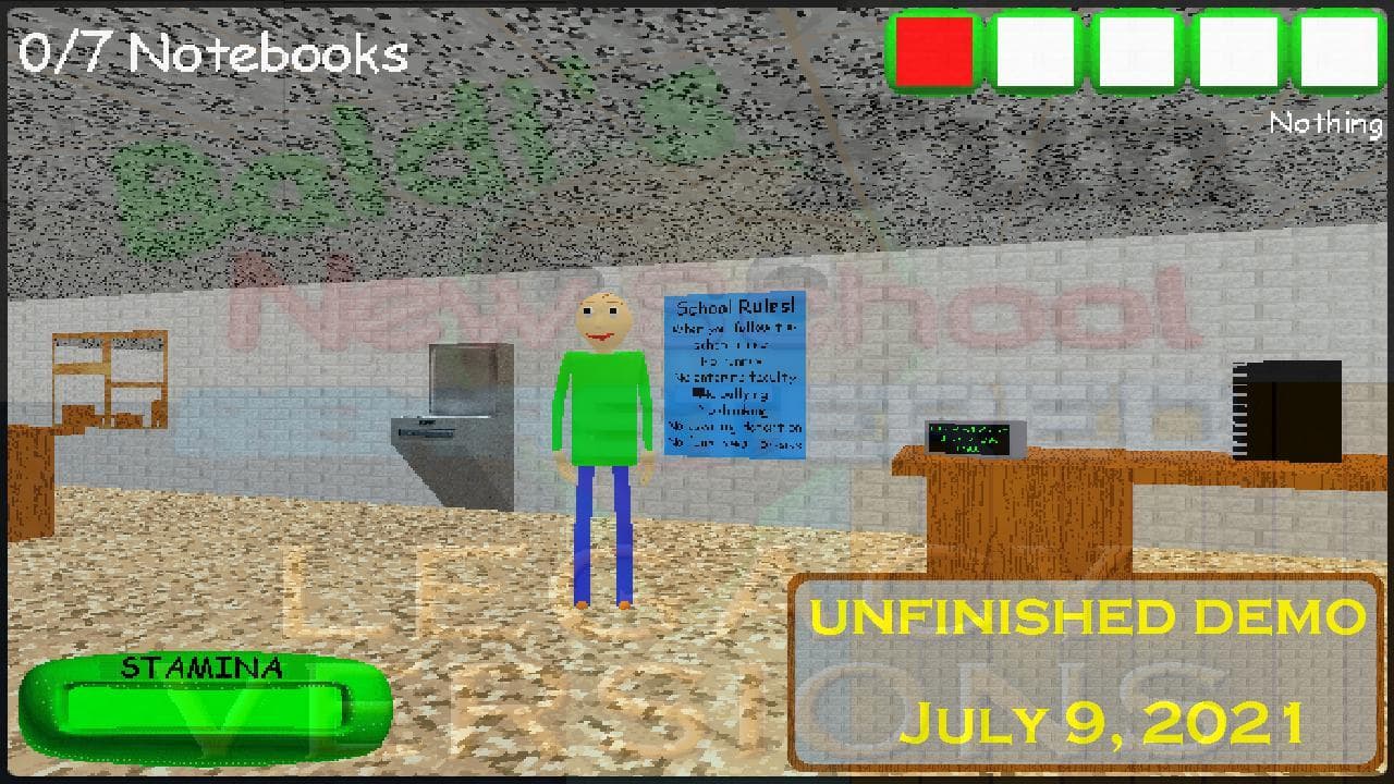 Baldis Fun New School Remastered Legacy Versions screenshot 3