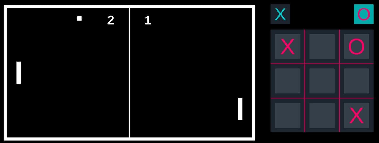 PONG + Tic Tac Toe screenshot 4