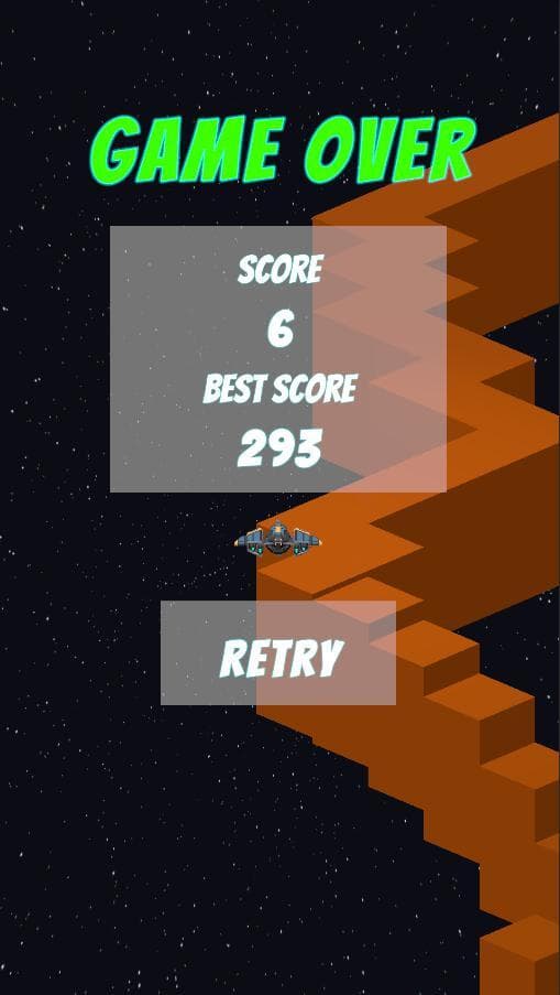 SpaceShip ZigZag Free screenshot 4