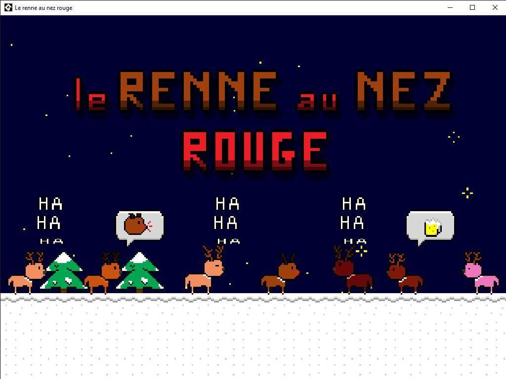 Renne au nez rouge