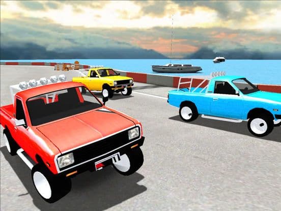 Cars Racing Roadway