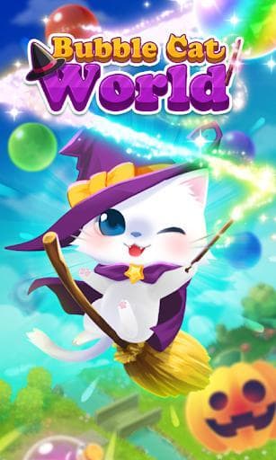 Bubble Cat Worlds Cute Pop Shooter screenshot 2