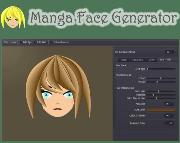 Manga Face Generator