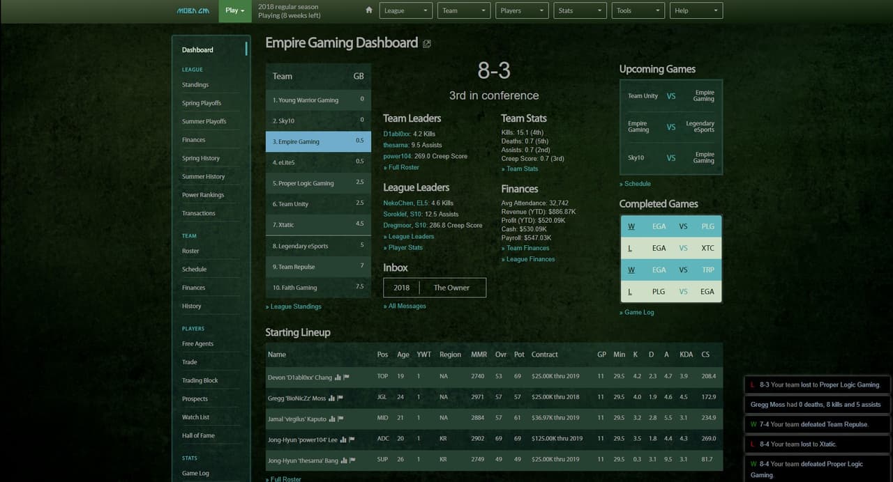 MOBA GM screenshot 3