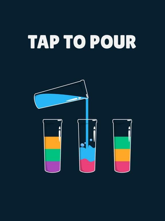 Cups - Water Sort Puzzle screenshot 2