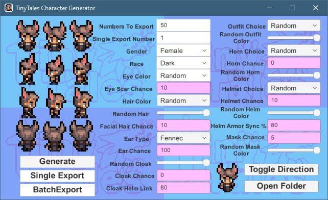 Tiny Tales: 2D Character Generator screenshot 3