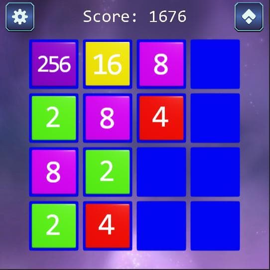 Space 2048 (itch) screenshot 2