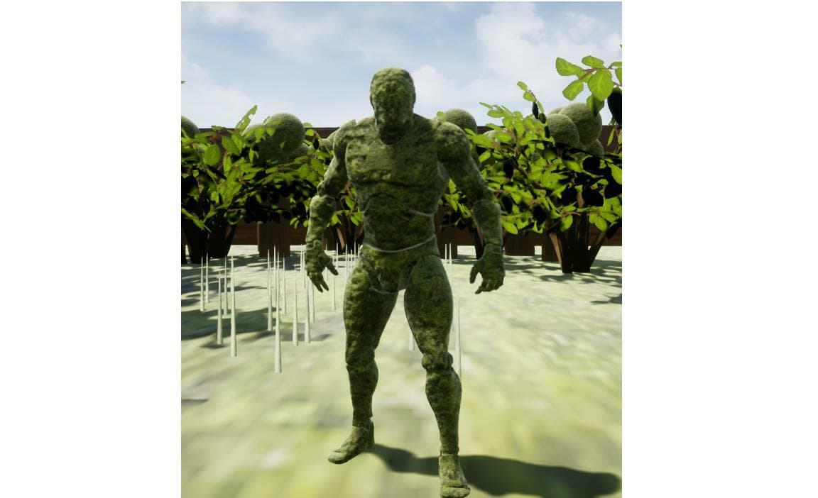 Moss Man Loses His Dough During A Machine Invasion