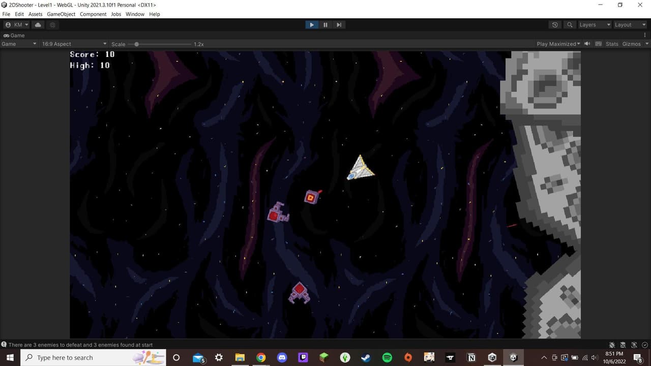 2D Shooter Tutorial (kristinamalkowski) screenshot 2