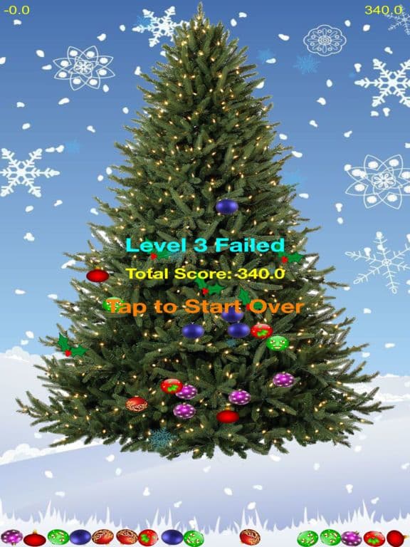 Christmas Tree Blitz - Knock Down the Ornaments!