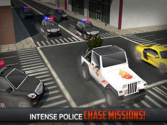 Bank Robbery Real Car Driver Escape Shooting Game screenshot 3