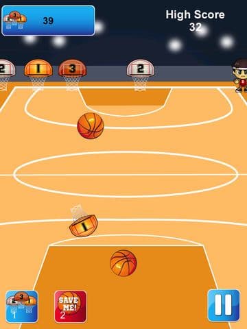 Basketball - 3 Point Hoops
