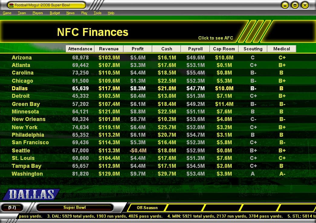Football Mogul 2007 screenshot 3