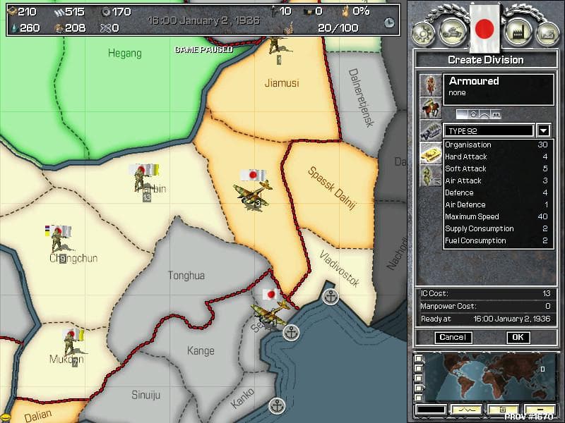 Hearts of Iron screenshot 3