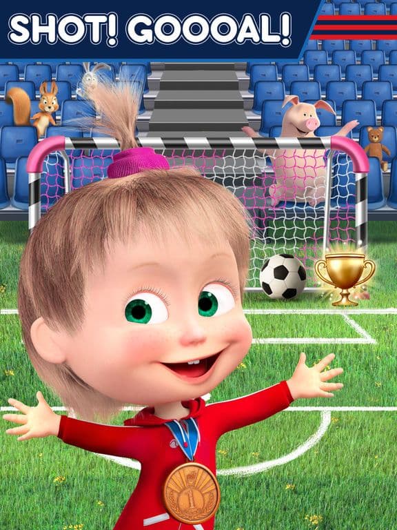 Masha and the Bear Soccer Game screenshot 6
