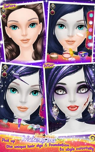 Halloween Makeup Me screenshot 4