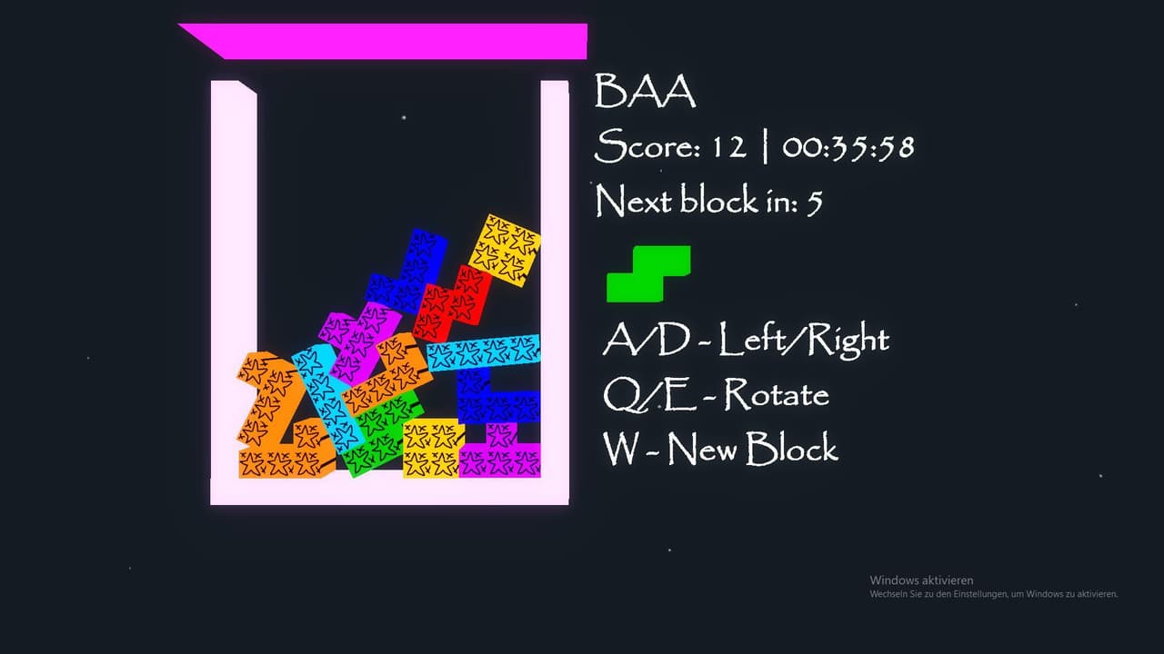 Legally Distinct Block Game In Space! screenshot 2