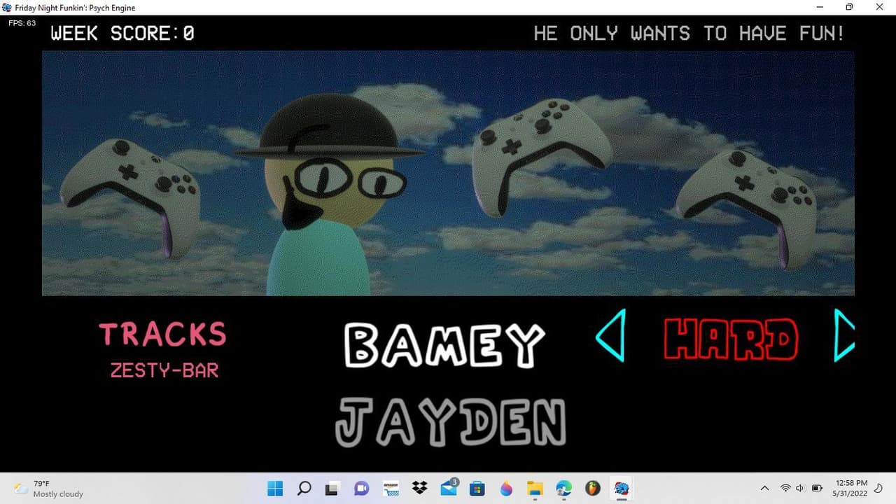 Fnf silver banana edition: EXTREMELY EARLY DEMO screenshot 2