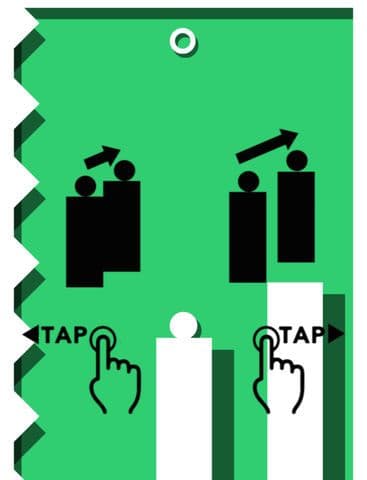 Geometry Jump - Dont miss the white blocks & avoid the spikes
