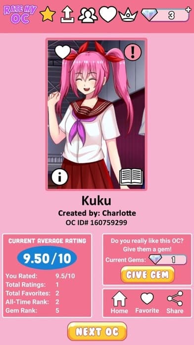 Rate My OC screenshot 5