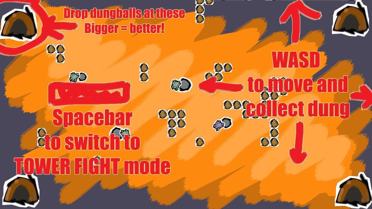 Life As A Dung Beetle (A.K.A. Dungry Dungry Beetles) screenshot 2