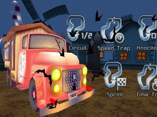 Spooky Zombie Town Car Race Pro screenshot 3