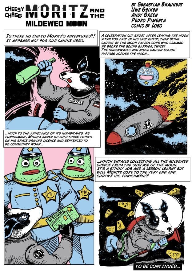 CHEESY CHASE: MORITZ AND THE MILDEWED MOON (128K) screenshot 2