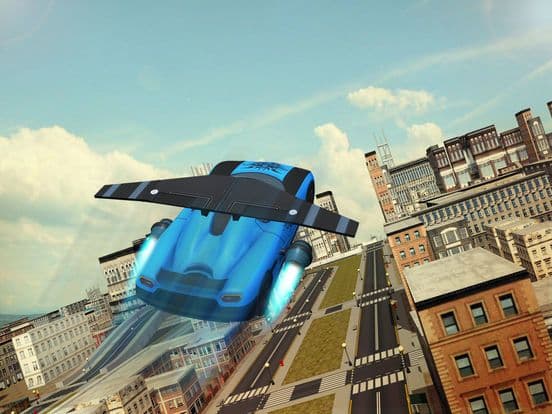 Furious Car Wings Flying N Driving screenshot 4