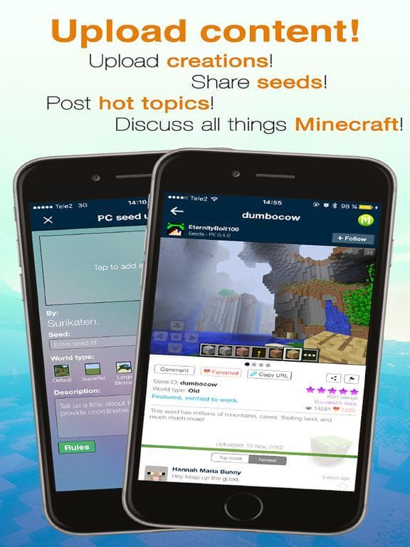 Seeds Lite For Minecraft - Server, Skin, Community screenshot 6