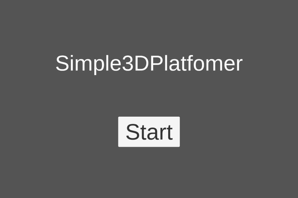 Simple 3D Platformer (JustARandomPanda)