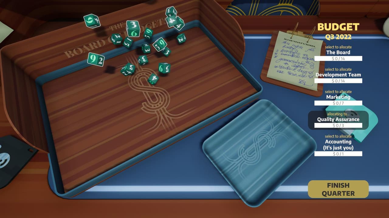 Tumultuous Payroll of Mr Dice