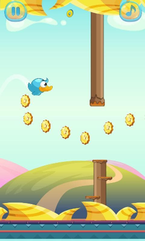 Blue Flappy Bird screenshot 4