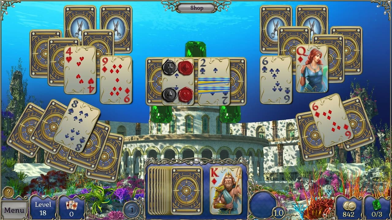 Jewel Match Atlantis Solitaire 2 - Collectors Edition screenshot 2