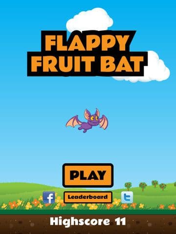 Flappy Fruit Bat Free screenshot 2