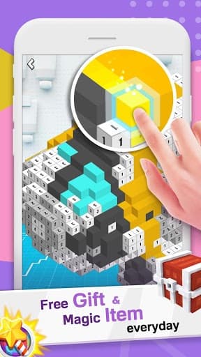 Voxel Doodle - Color By Number 3D screenshot 5