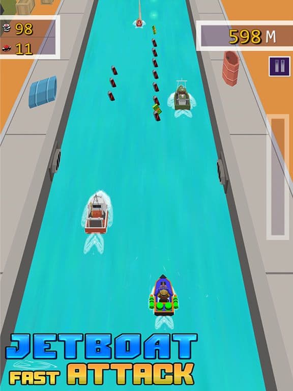 Jet Boat Fast Attack - Free 3D Water War Racing screenshot 5