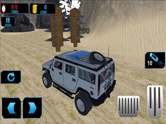 Xtreme Beach Stunt: Offroad Hummer Track screenshot 2