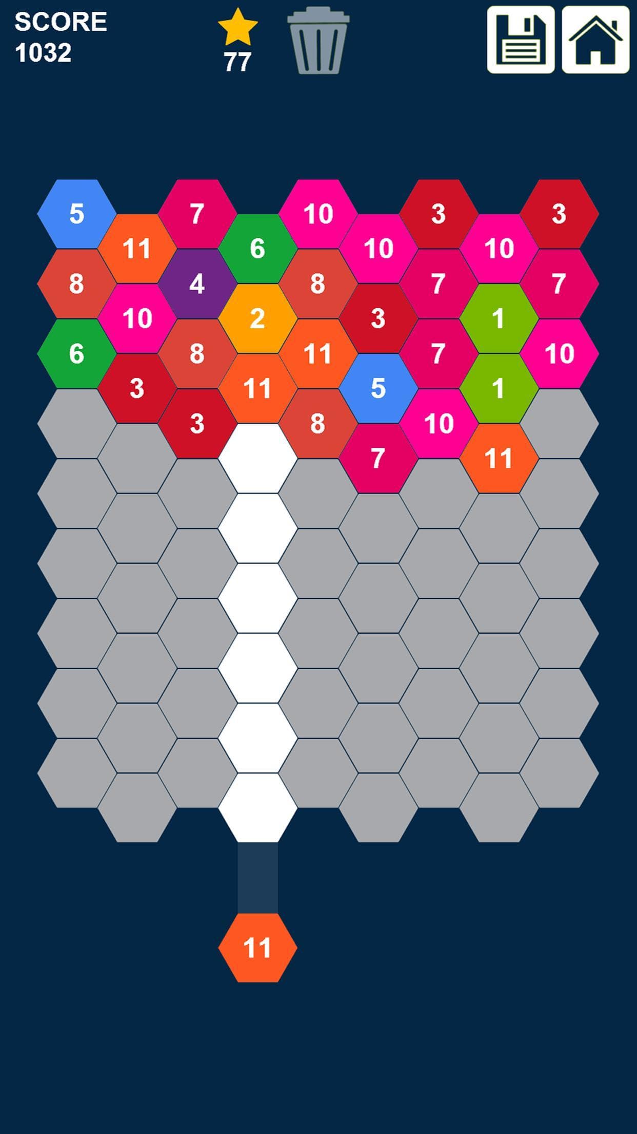 Hexa Puzzle: Shoot n Merge Numbers screenshot 4