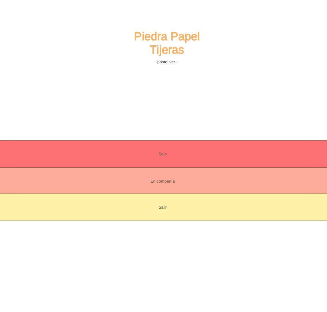 Piedra Papel Tijeras -pastel ver.