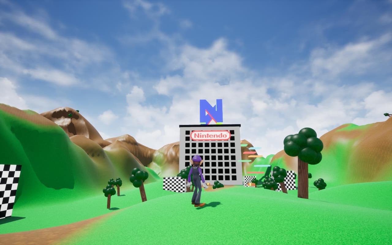 Waluigi Blows Up Nintendo Headquarters (Tech Demo) screenshot 3