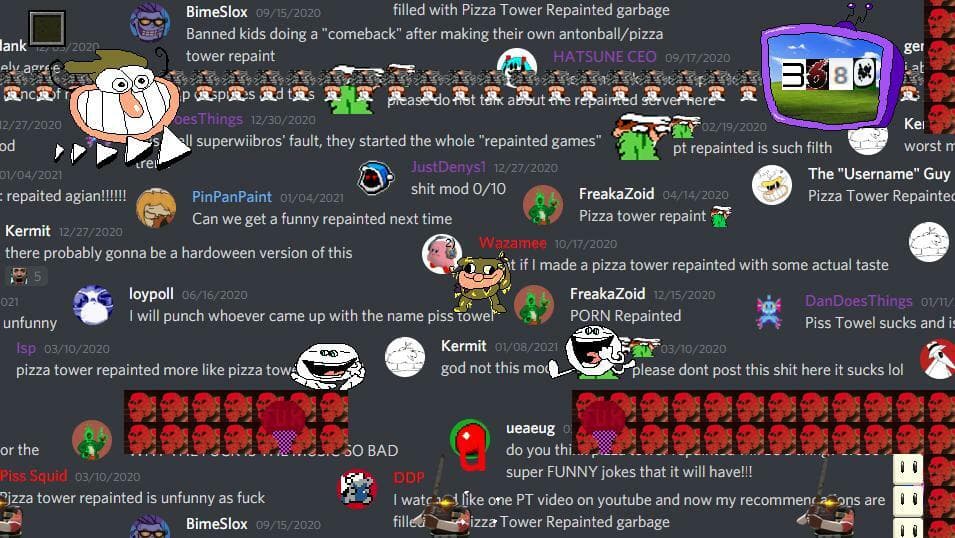 Pizza Tower Noises Hardoween REPAINTED screenshot 3