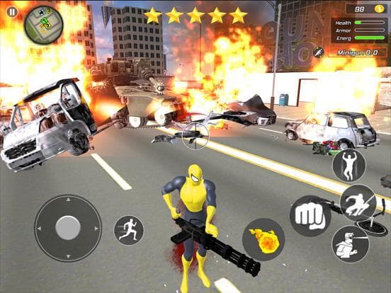 Flying Spider Hero: Crime City screenshot 4