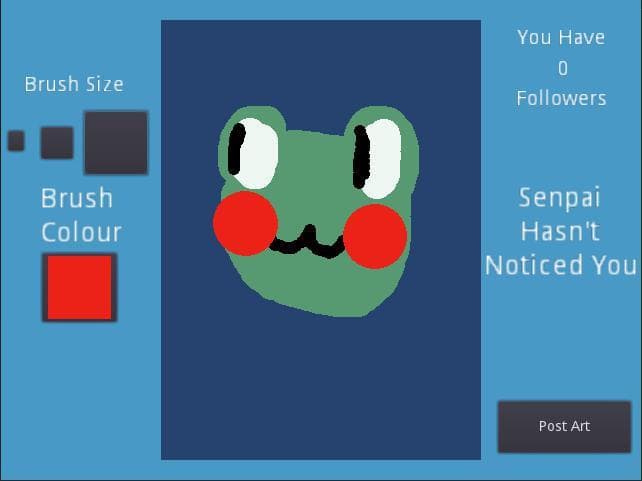 Notice Me Senpai: Art Simulator screenshot 2