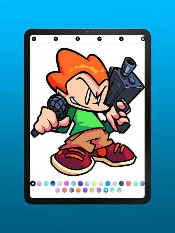 FNF music battle coloring mod