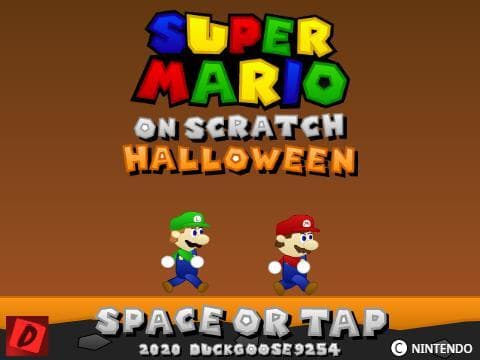 Super Mario on Scratch Halloween - HTML Port screenshot 2