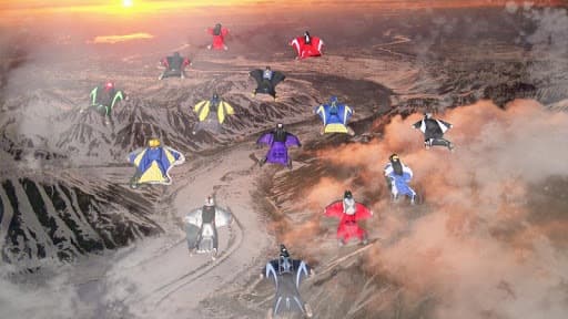 Wingsuit Simulator 3D - Skydiving Game screenshot 2