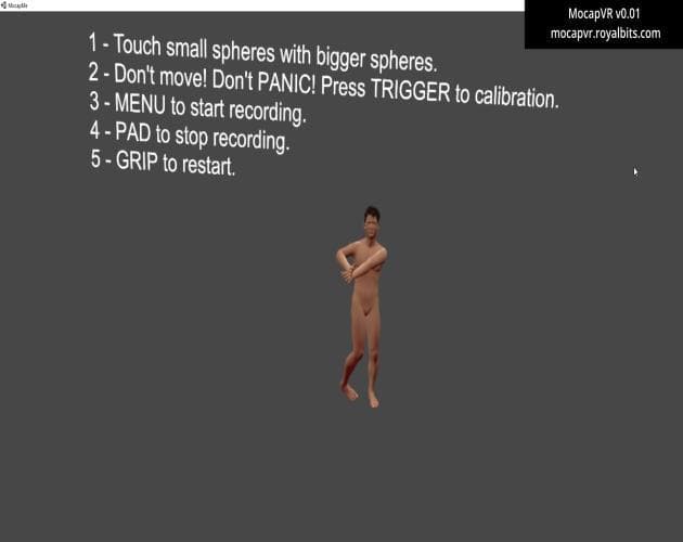 Full Body Motion Capture HTC Vive BVH Export