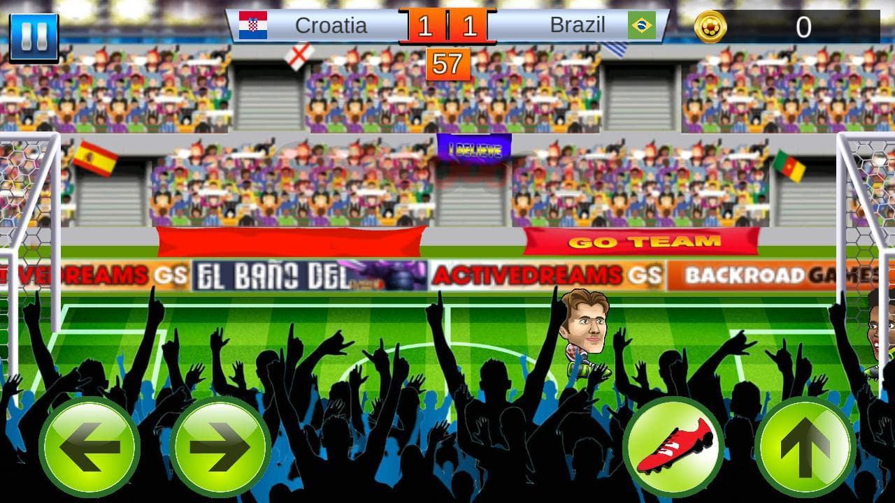 One vs One Head Soccer